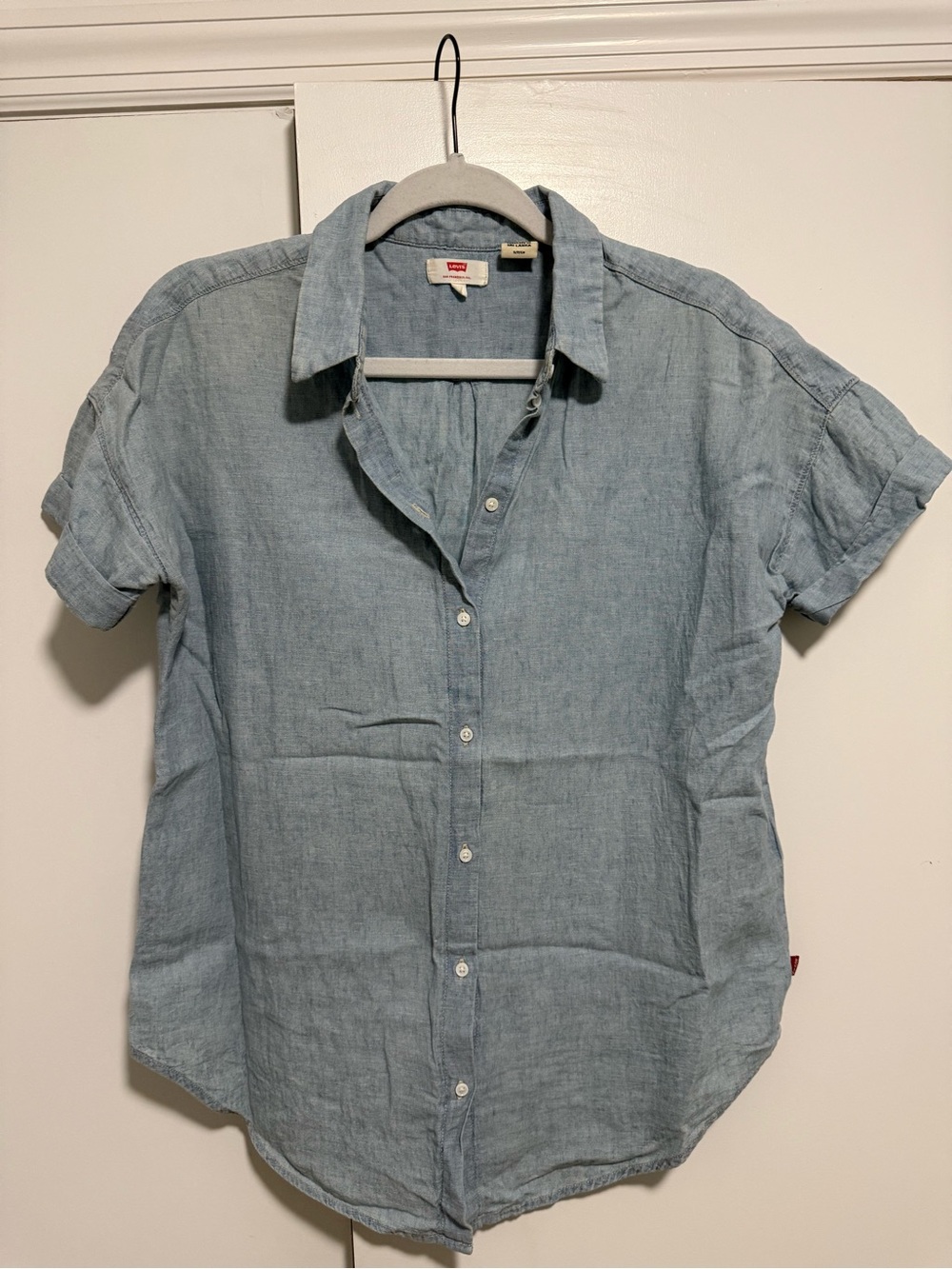 Levi's Light Blue Chambray Shirt - Button Front
